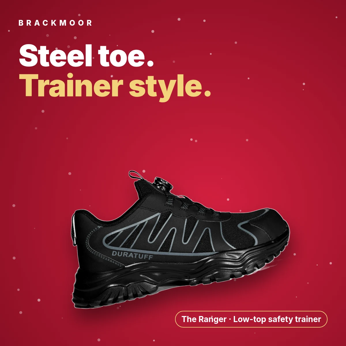 Brackmoor Ranger black/grey steel toe safety trainer